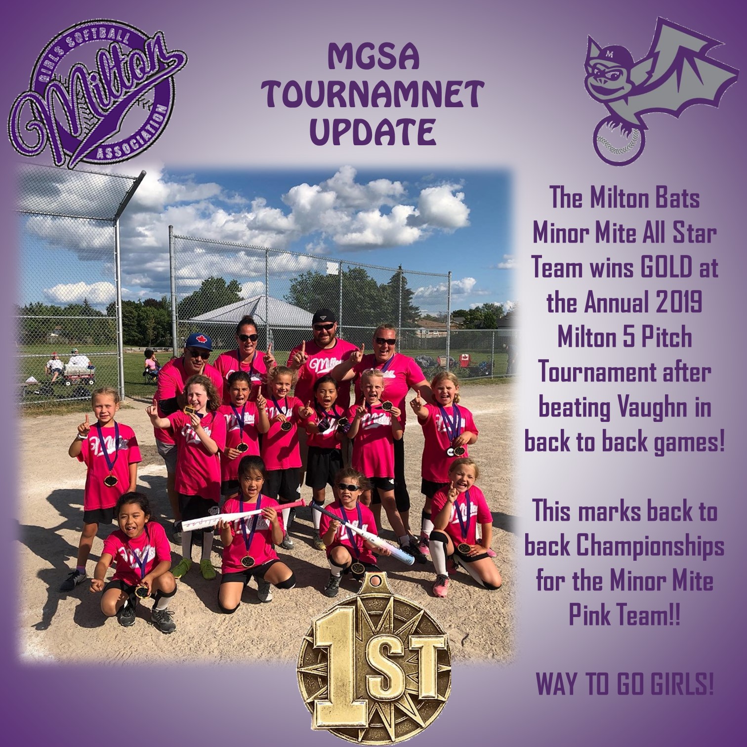 Minor Mite All Stars - Milton 5 Pitch Tornament - Aug 2019 Minor Mite All Stars - Milton 5 Pitch Tornament - Aug 2019